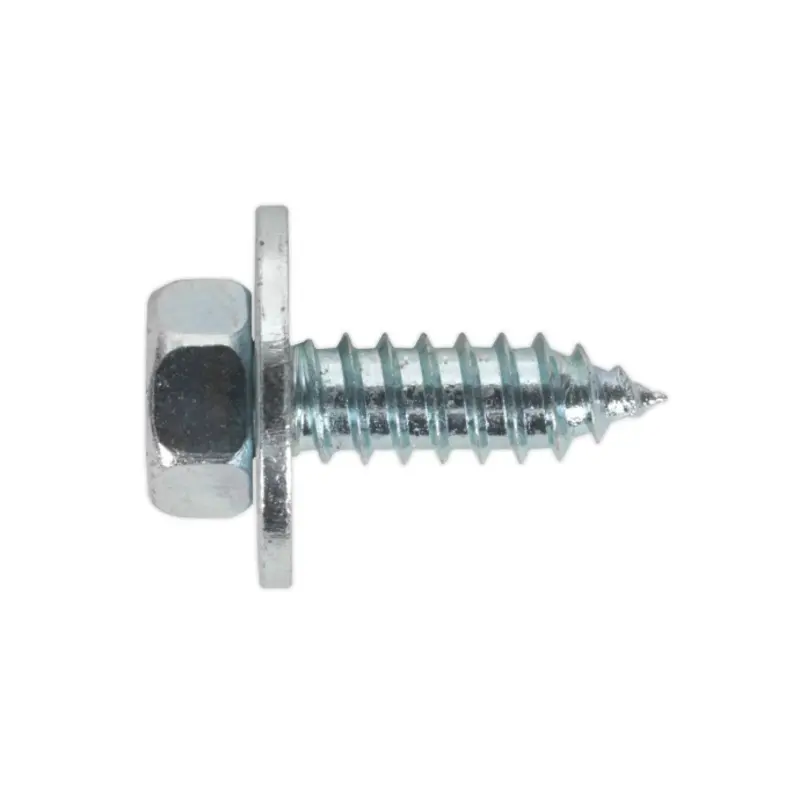 Sealey Acme Screw with Captive Washer #14 x 3/4" Zinc Pack of 100