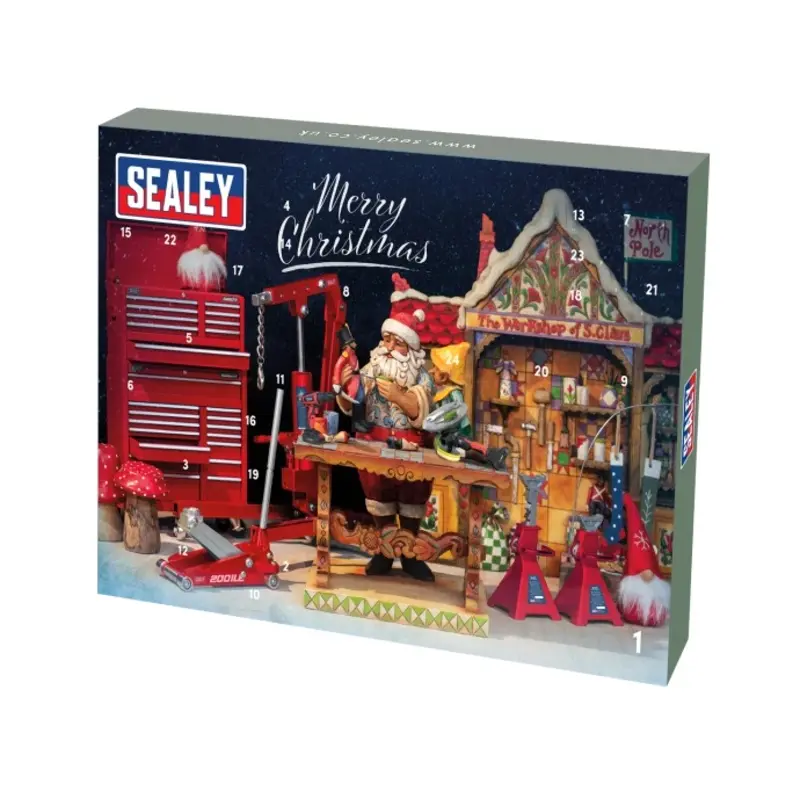 Sealey Ratchet, Screwdriver, Hex Key & Bit Set 35pc Advent Calendar
