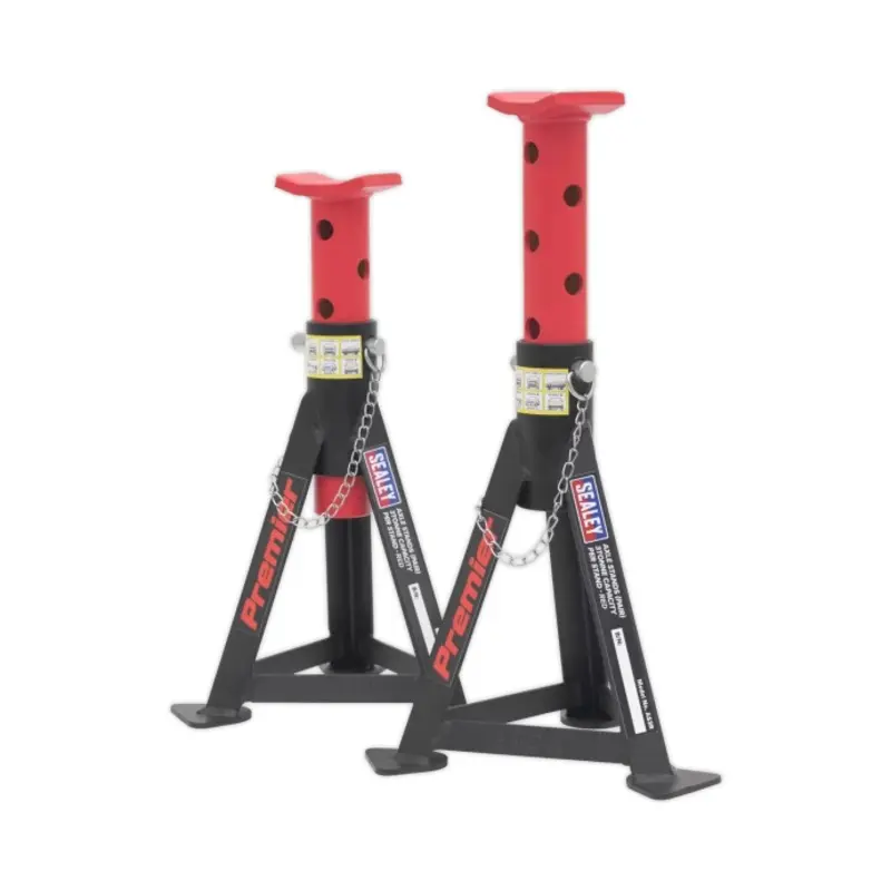 Sealey Axle Stands (Pair) 3 Tonne Capacity per Stand - Red