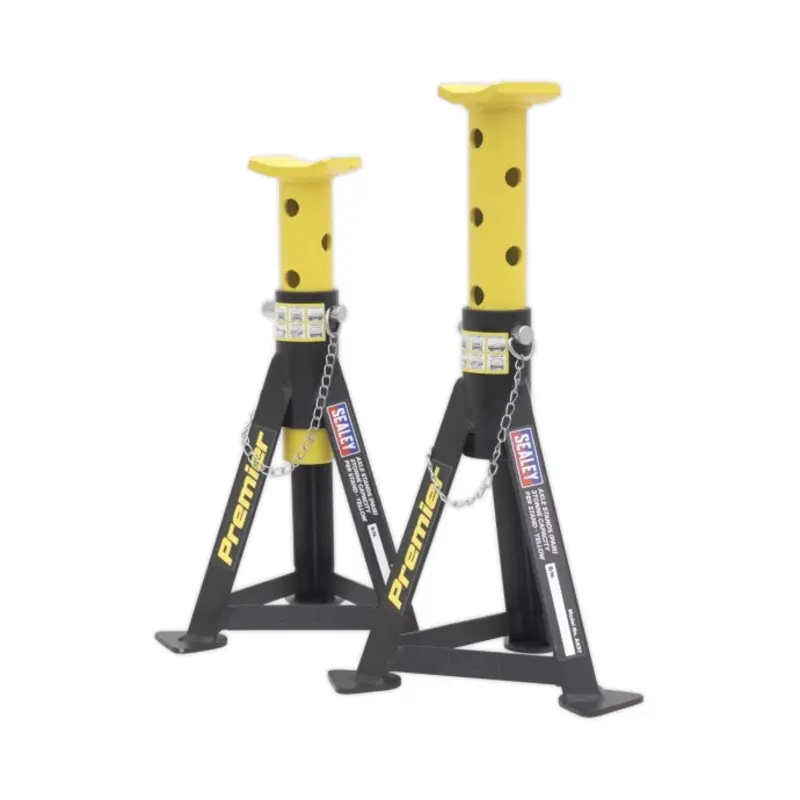 Sealey Axle Stands (Pair) 3 Tonne Capacity per Stand - Yellow