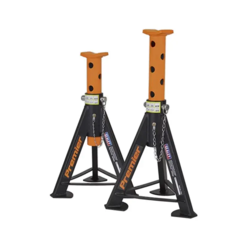 Sealey Axle Stands (Pair) 6 Tonne Capacity per Stand - Orange
