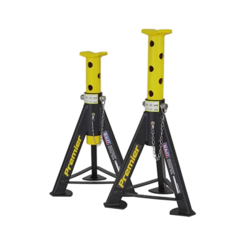 Sealey Axle Stands (Pair) 6 Tonne Capacity per Stand - Yellow