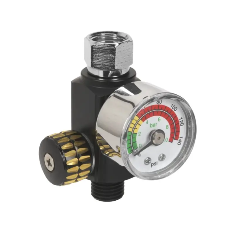 Sealey On-Gun Air Pressure Regulator/Gauge