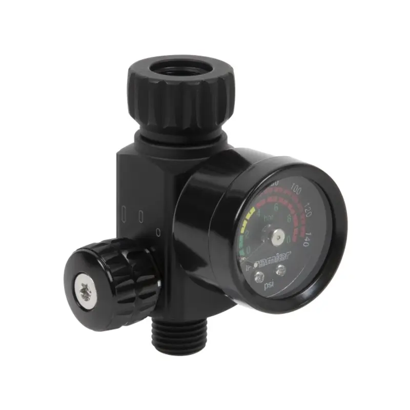 Sealey On-Gun Air Pressure Regulator/Gauge with Glass Lens