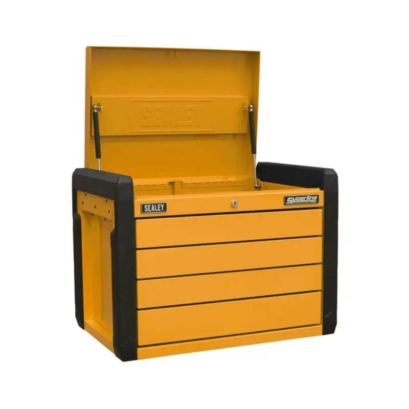 Sealey 4-Drawer Push-to-Open Topchest with Ball-Bearing Slides - Orange