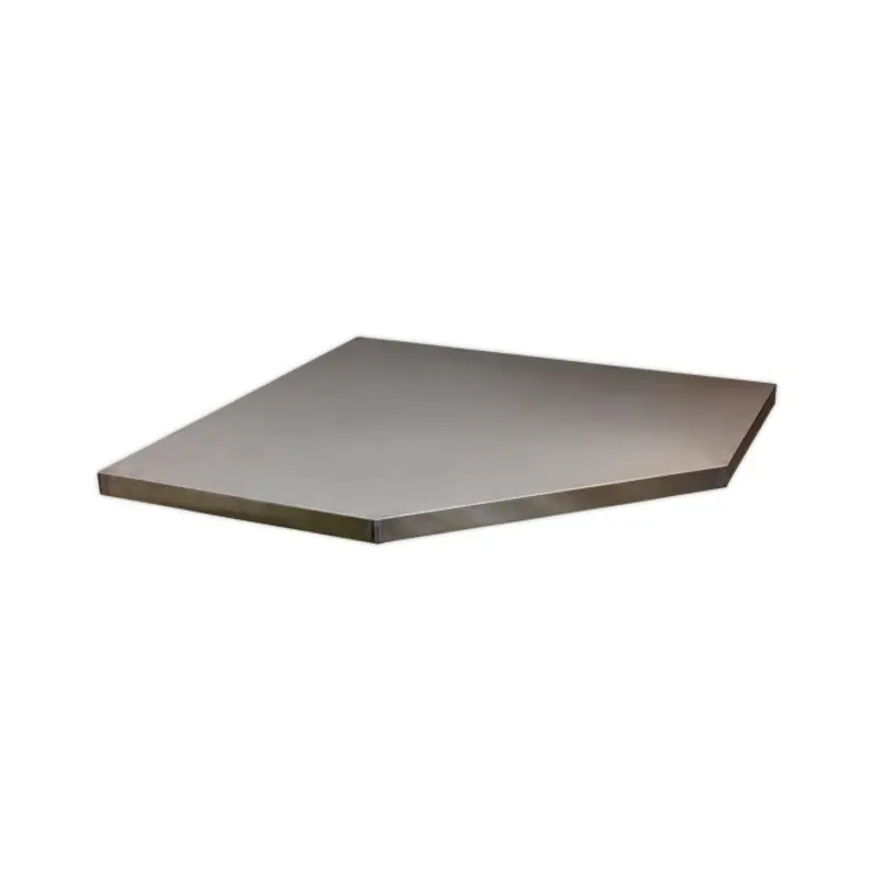 Sealey Stainless Steel Worktop for Modular Corner Cabinet 865mm