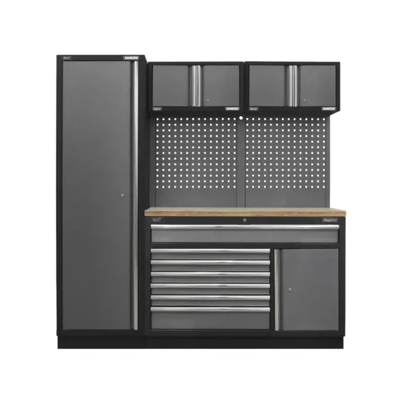 Sealey Superline PRO 1.96m Storage System - Pressed Wood Worktop