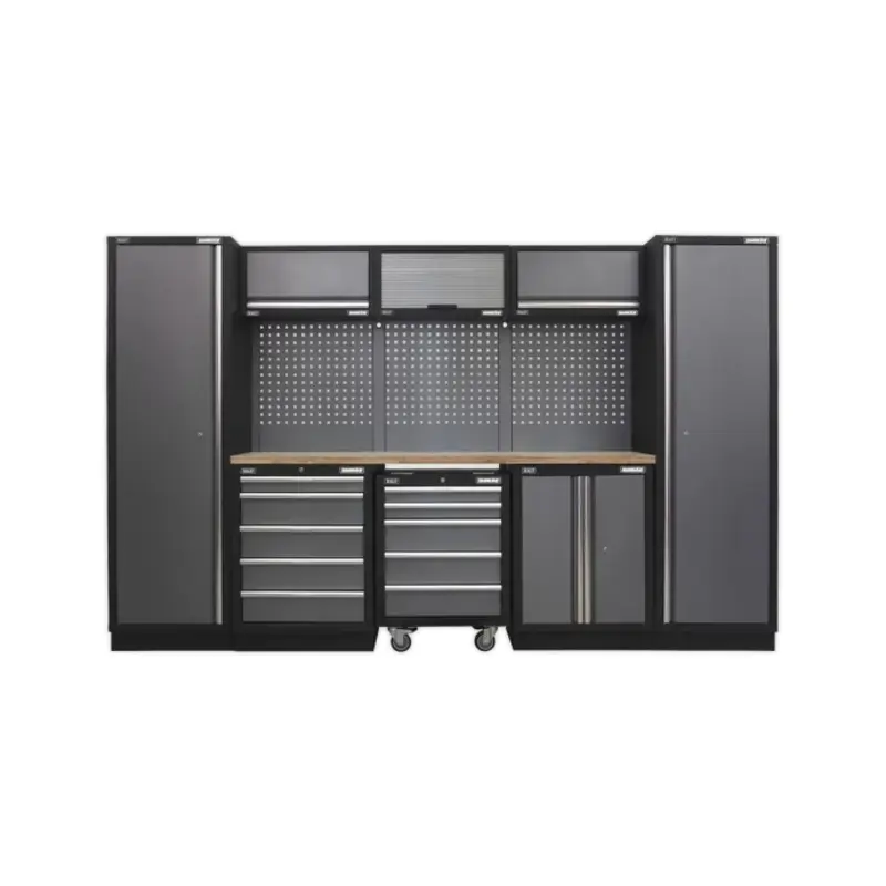 Sealey Superline PRO 3.2m Storage System - Wood Worktop