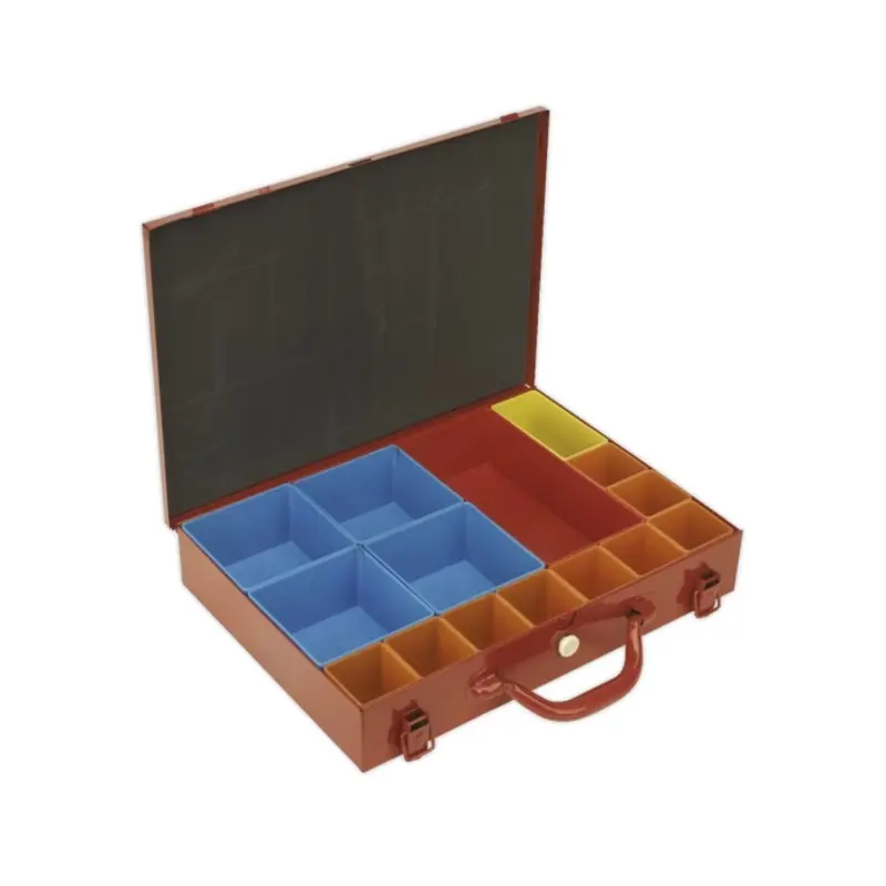 Sealey Metal Case with 15 Storage Bins