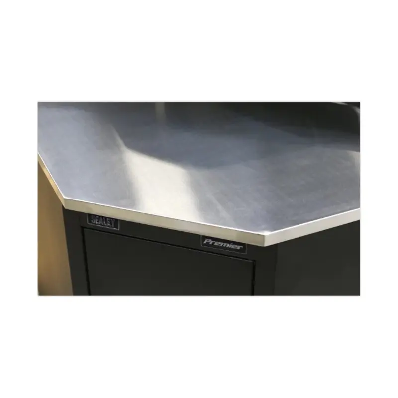Sealey Stainless Steel Corner Worktop 930mm