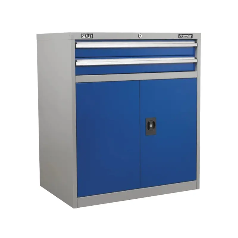 Sealey Industrial Cabinet 2 Drawer & 1 Shelf Double Locker