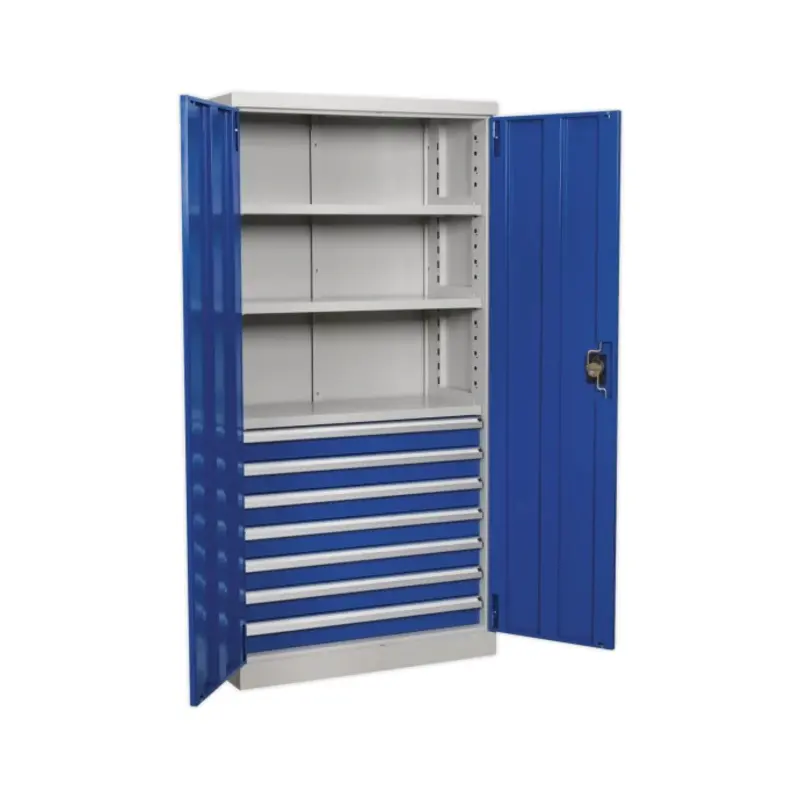 Sealey Industrial Cabinet 7 Drawer 3 Shelf 1800mm