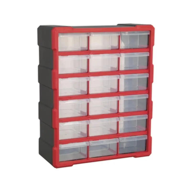 Sealey Cabinet Box 18 Drawer - Red/Black