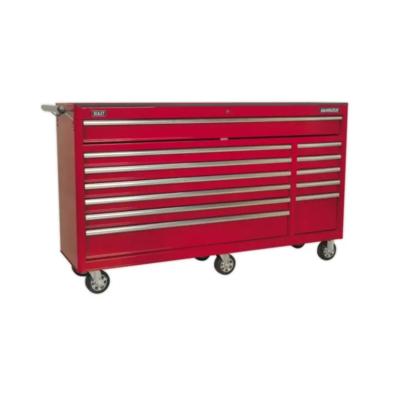 Sealey Rollcab 12 Drawer with Ball-Bearing Slides Heavy-Duty - Red