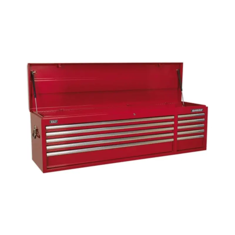 Sealey Topchest 10 Drawer with Ball-Bearing Slides Heavy-Duty - Red