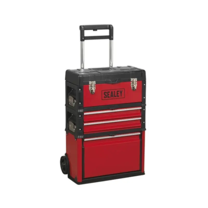 Sealey Mobile Steel/Composite Toolbox - 3 Compartment