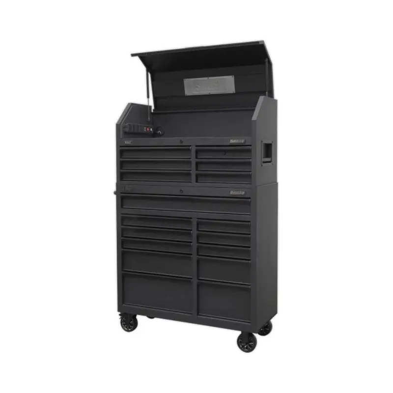 Sealey Tool Chest 17 Drawer Combination Soft Close Drawers with Power Strip