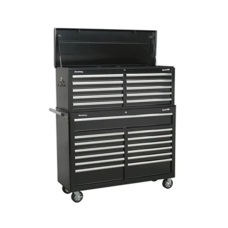Sealey Tool Chest Combination 23 Drawer with Ball-Bearing Slides - Black
