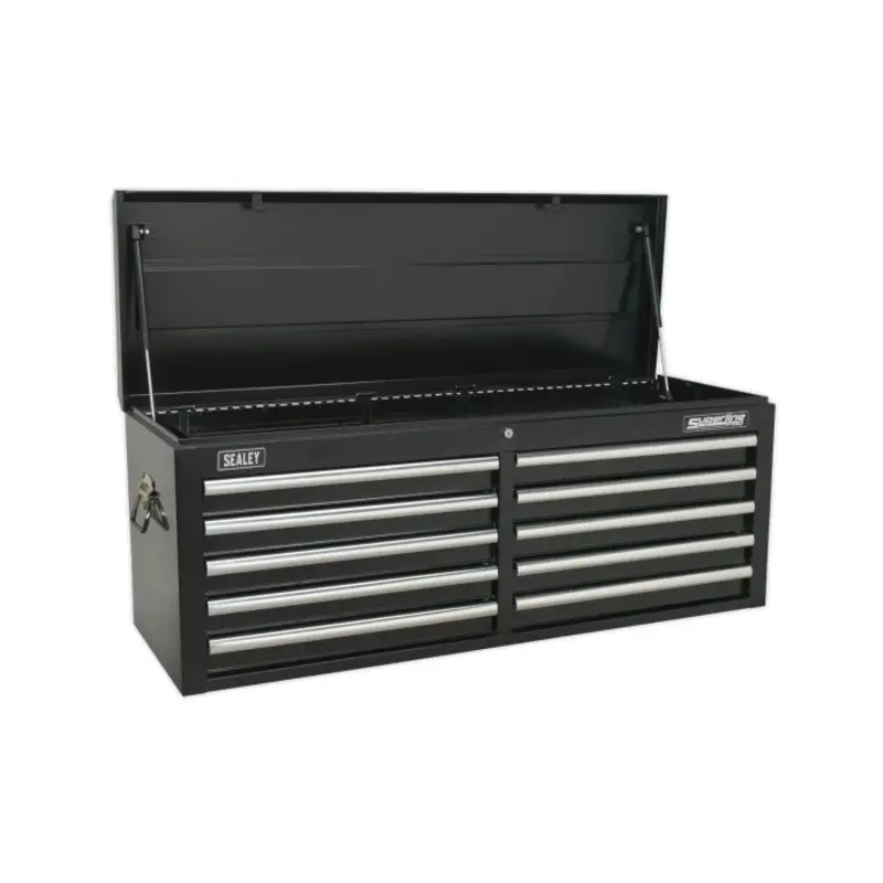 Sealey Topchest 10 Drawer with Ball-Bearing Slides - Black