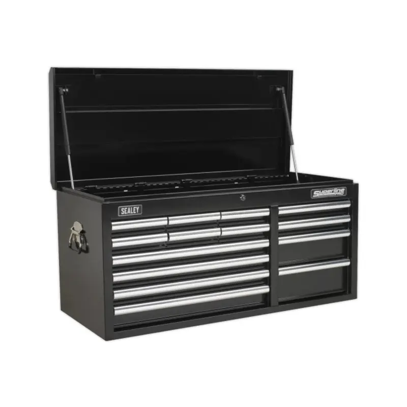 Sealey Topchest 14 Drawer with Ball-Bearing Slides Heavy-Duty - Black