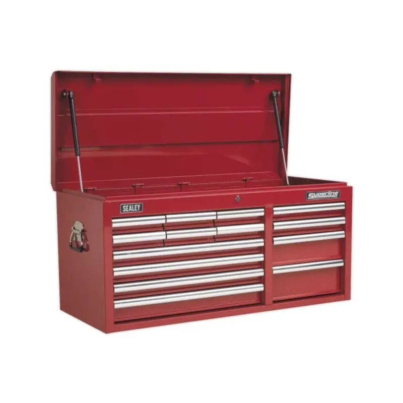 Sealey Topchest 14 Drawer with Ball-Bearing Slides Heavy-Duty - Red