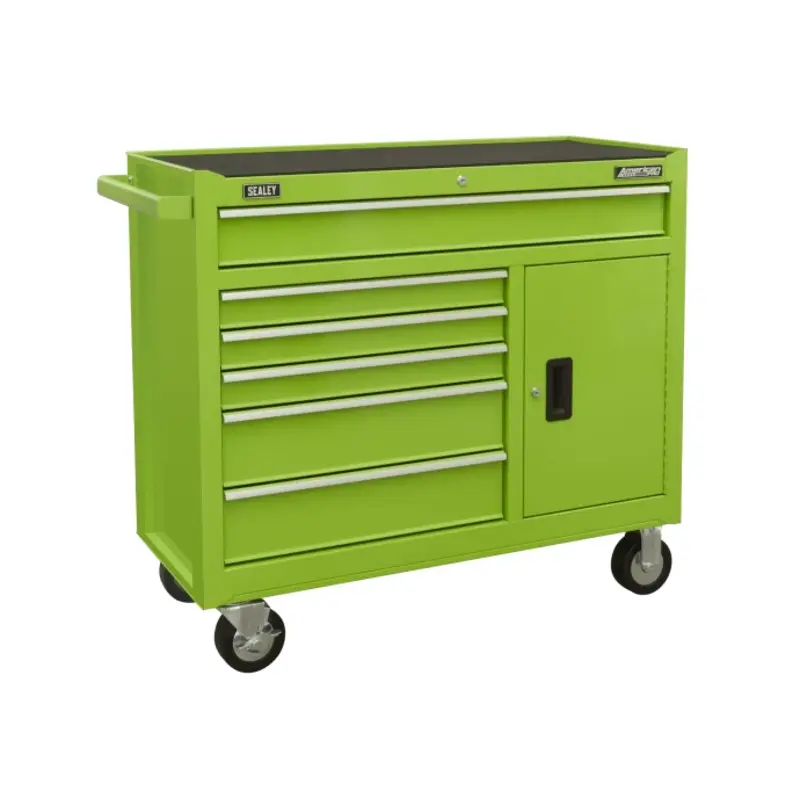 Sealey Rollcab 6 Drawer with Ball Bearing Slides - Green