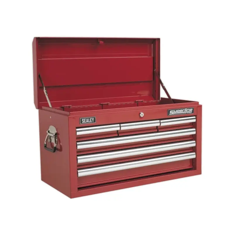 Sealey Topchest 6 Drawer with Ball-Bearing Slides - Red