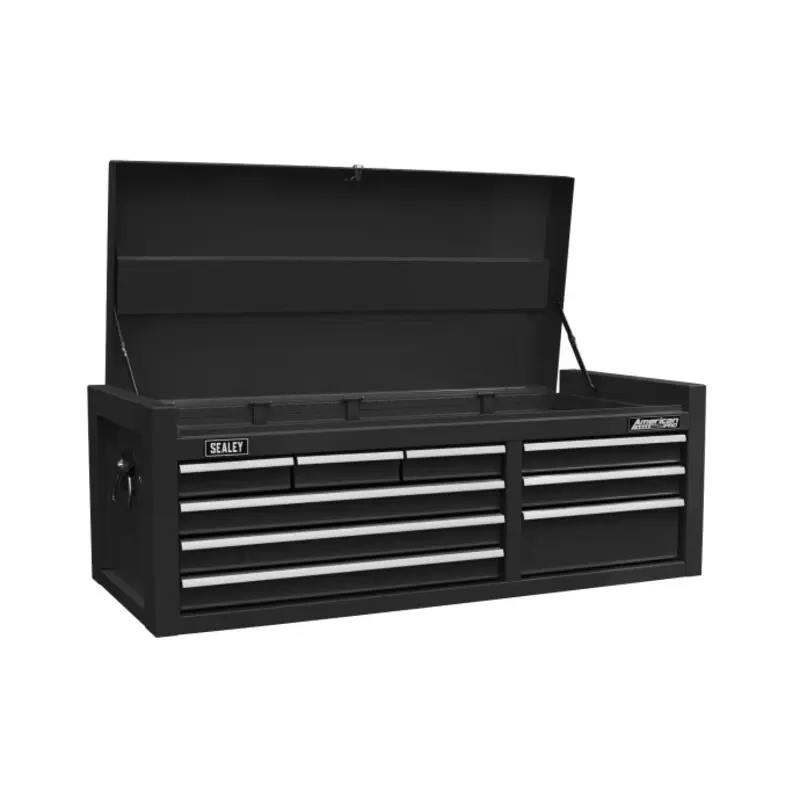 Sealey Topchest 9 Drawer with Ball Bearing Slides - Black