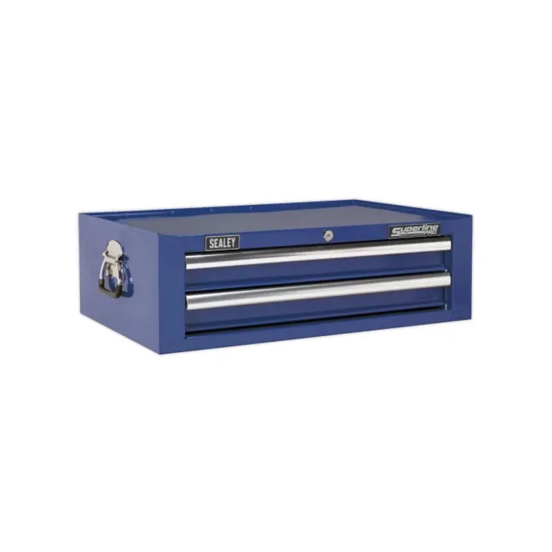 Sealey Mid-Box 2 Drawer Tool Chest with Ball-Bearing Slides - Blue