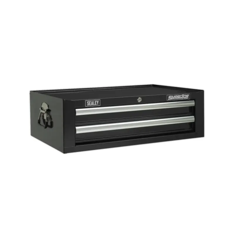 Sealey Mid-Box Tool Chest 2 Drawer with Ball-Bearing Slides - Black