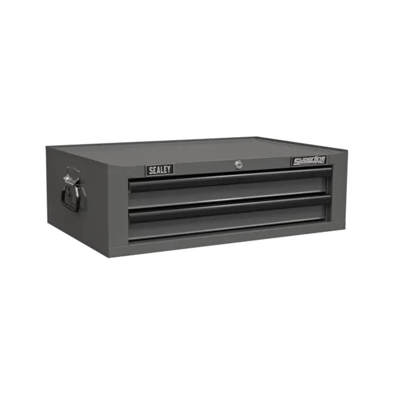 Sealey Mid-Box Tool Chest 2 Drawer with Ball-Bearing Slides - Grey/Black