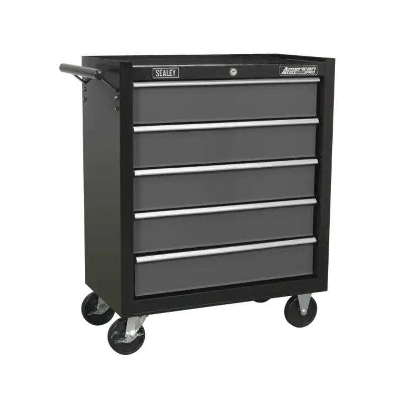 Sealey Rollcab 5 Drawer with Ball-Bearing Slides - Black/Grey