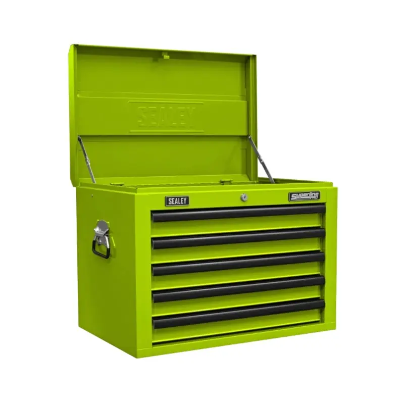 Sealey Topchest 5 Drawer with Ball-Bearing Slides - Green/Black