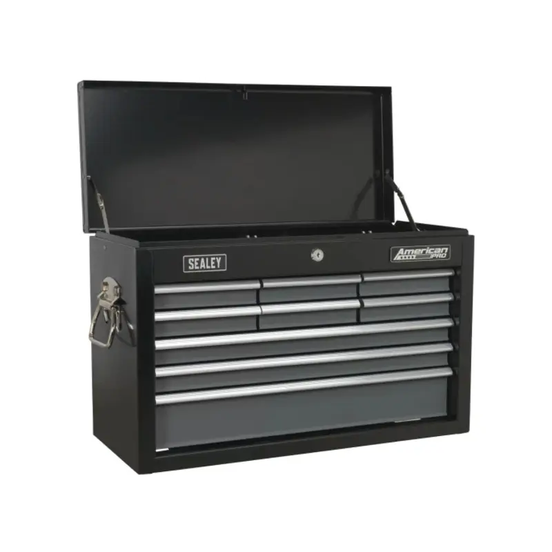 Sealey Topchest 9 Drawer with Ball-Bearing Slides - Black/Grey