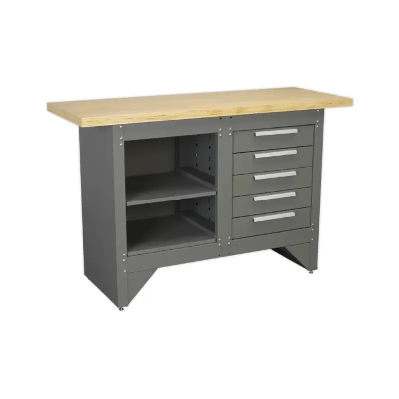 Sealey Workbench with 5 Drawers Ball-Bearing Slides Heavy-Duty