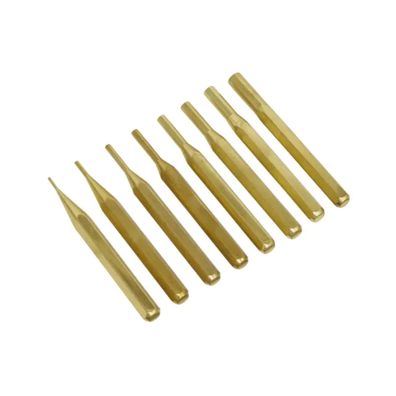 Sealey Brass Pin Punch Set 8pc