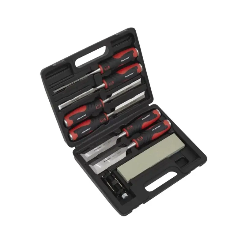 Sealey Hammer-Thru Wood Chisel 8pc Set