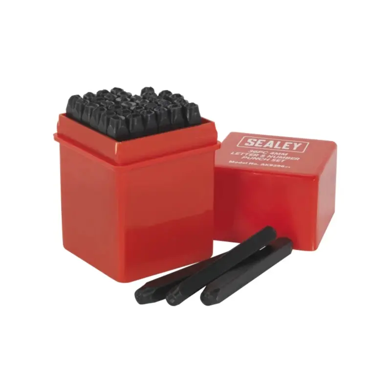 Sealey Letter & Number Punch Set 36pc 4mm