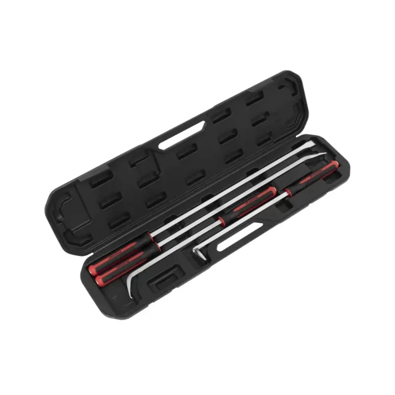 Sealey Pry Bar Set 4pc Heavy-Duty with Hammer Cap
