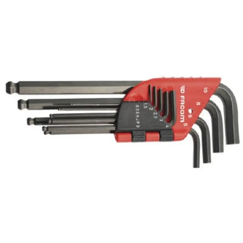 Facom 9PC Spherical Head Hex Keys Set