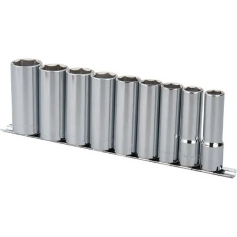 Paramount 9PC 1/2in Drive 6 Point Deep Socket Set