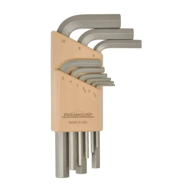 Paramount 9PC 1.5 - 10mm PTFE Hex L-Wrench Short Set