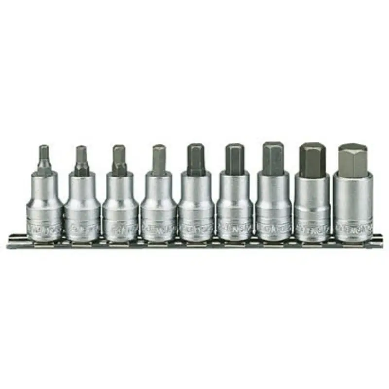 Teng Tools 9PC 1/2in Hex Bit Socket Set