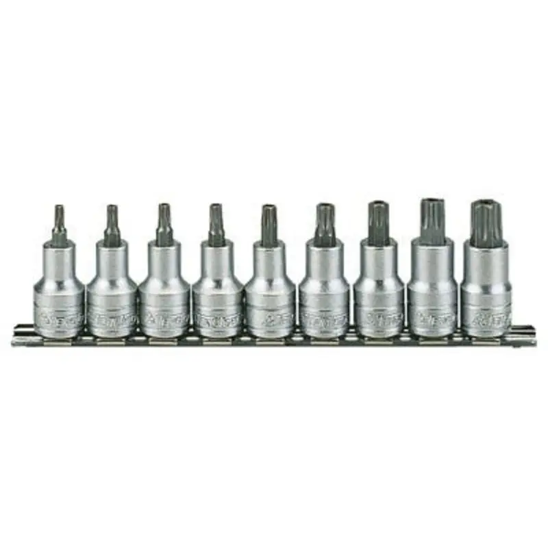 Teng Tools 9PC 1/2in Torx Bit Socket Set