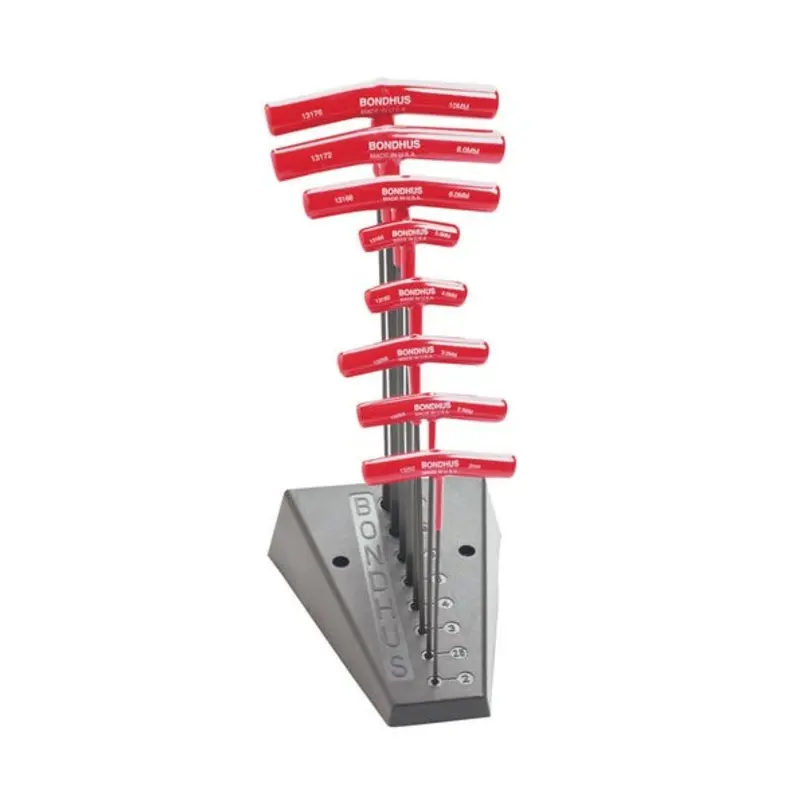 Bondhus 8PC T-Handle Ball Ended Hex Key Set