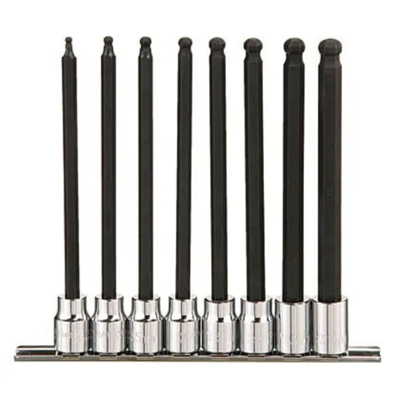 Paramount 8PC 3-10mm 3/8in Drive XL Ball End Hex Bit Socket Set