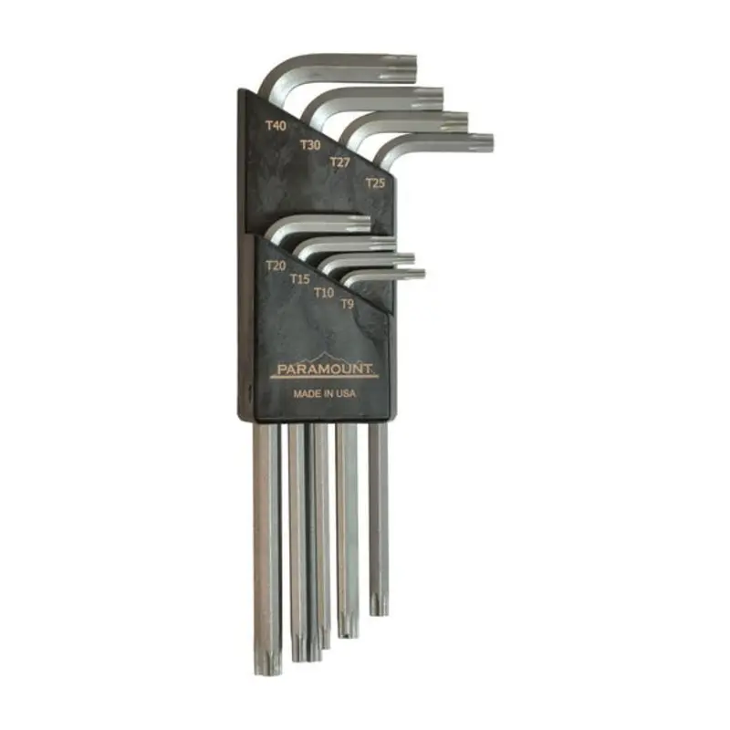 Paramount 8PC T9 - T40 PTFE Torx L-Wrench Set