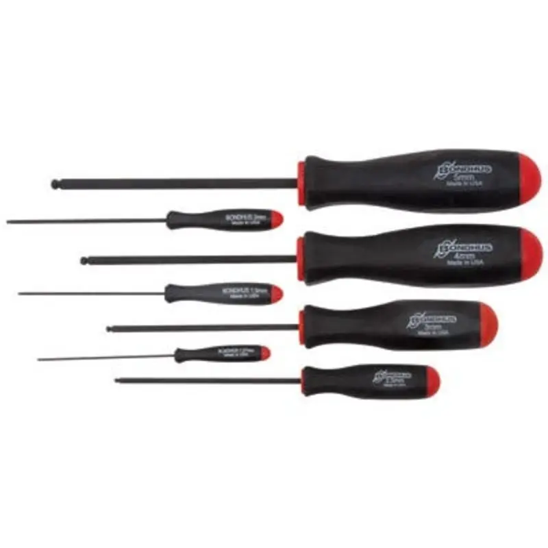 Bondhus 7PC 2-Component Ball Hex Screwdriver Set