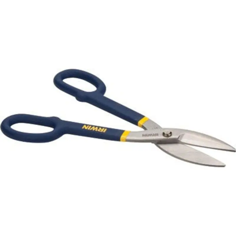 Irwin Vise-Grip 7in Blue Straight/Wide Curve Cut Tinner Snip