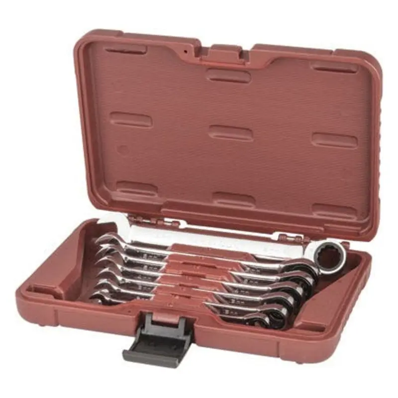 Paramount 7PC 10-18M Chrome Combination Ratchet Wrench Set